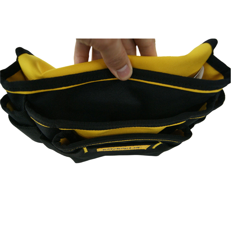 CAT Yellow Diamond Texture PVC Bottom Three Tool Bags