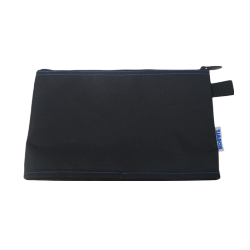 Blue Diamond Pattern VAC Bottom With Words On Black Bottom Tool Bag