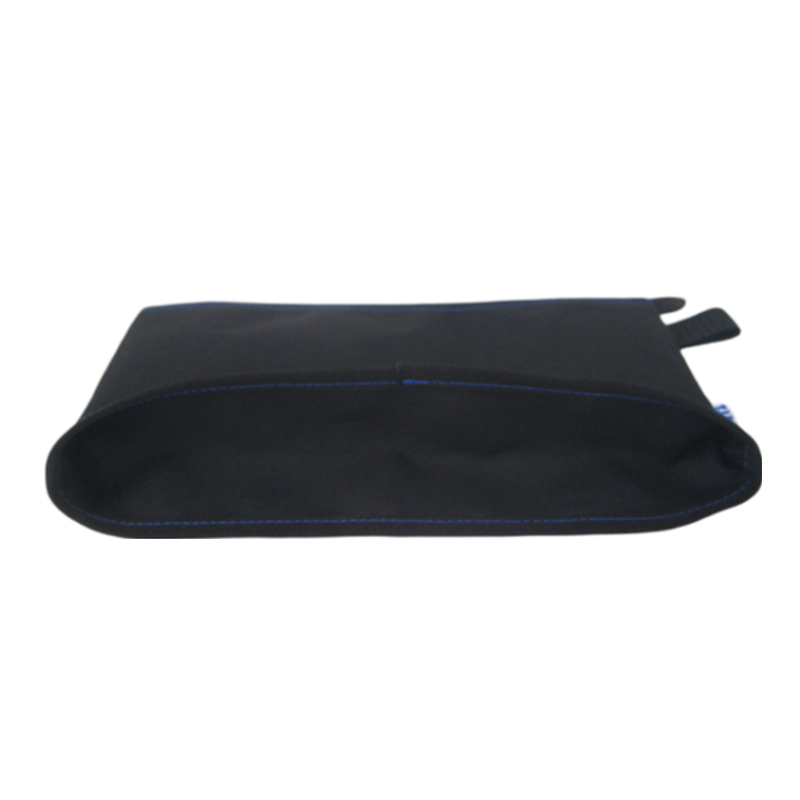 Blue Diamond Pattern VAC Bottom With Words On Black Bottom Tool Bag