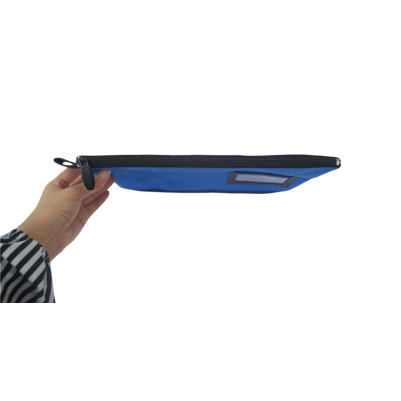 Blue Diamond Pattern VAC Bottom With Words On Black Bottom Tool Bag