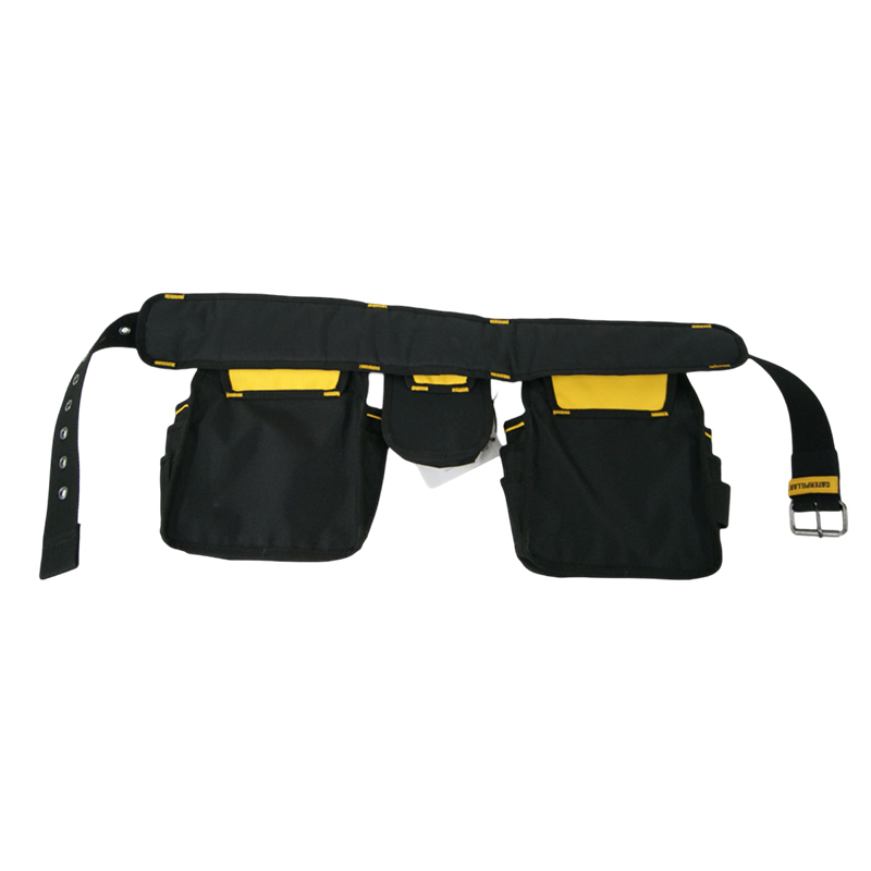 CAT Yellow Diamond Texture PVC Bottom Three Tool Bags