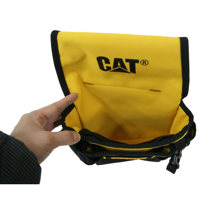 CAT Yellow Diamond Texture PVC Bottom Three Tool Bags